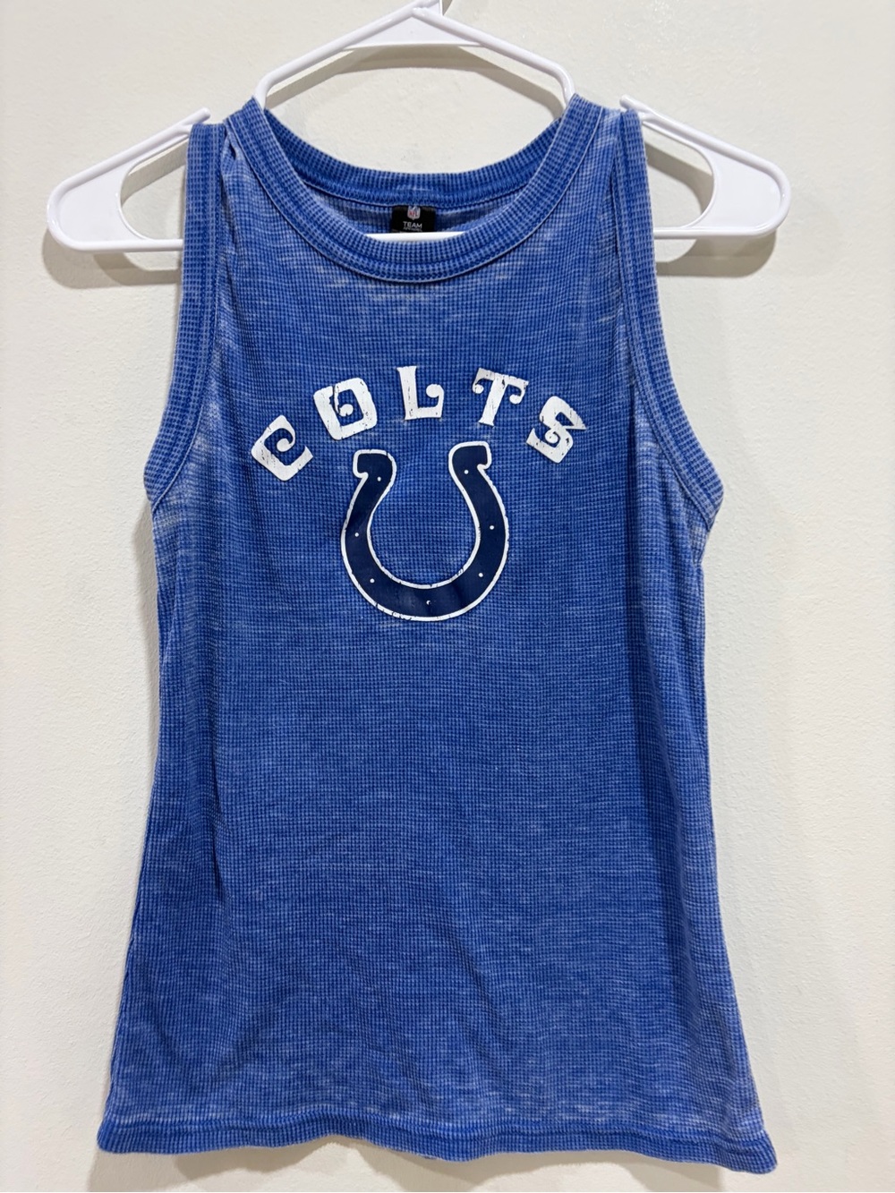 NFL Royal Blue Colts Graphic Tank Top - White & Navy Accents